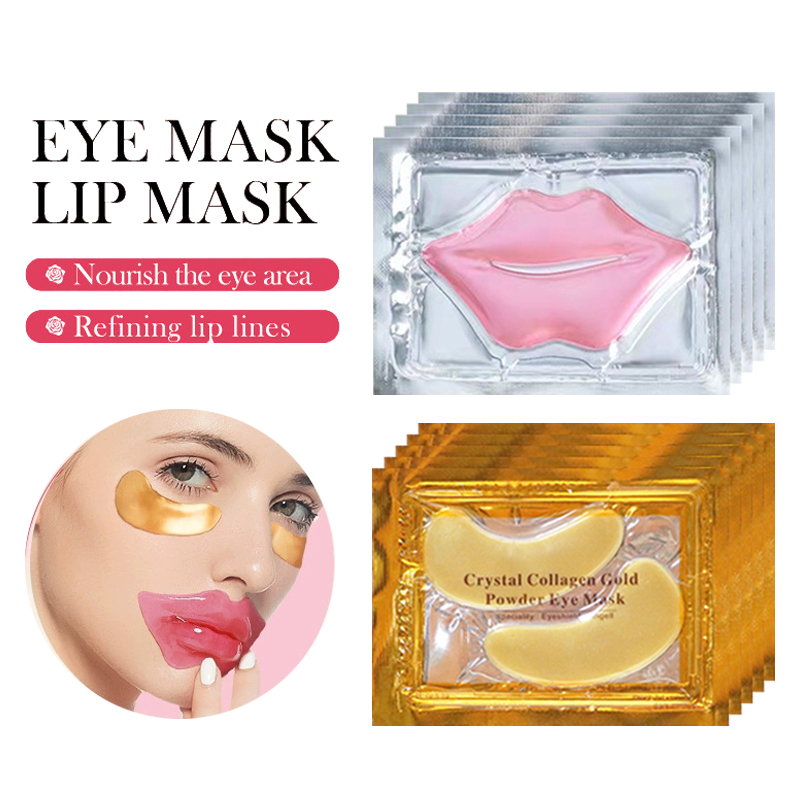Skincare Viral Tiktok - 10/20pcs Golden Crystal Collagen Eye Mask