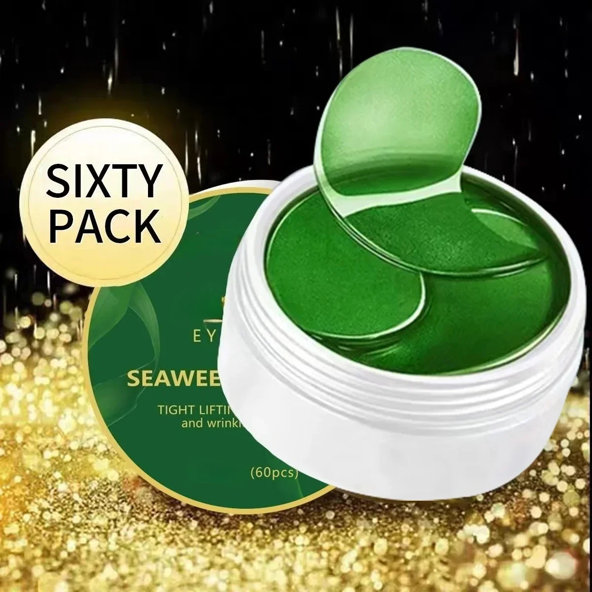 Collagen Sheet Mask - 60pcs seaweed hyaluronic acid eye mask