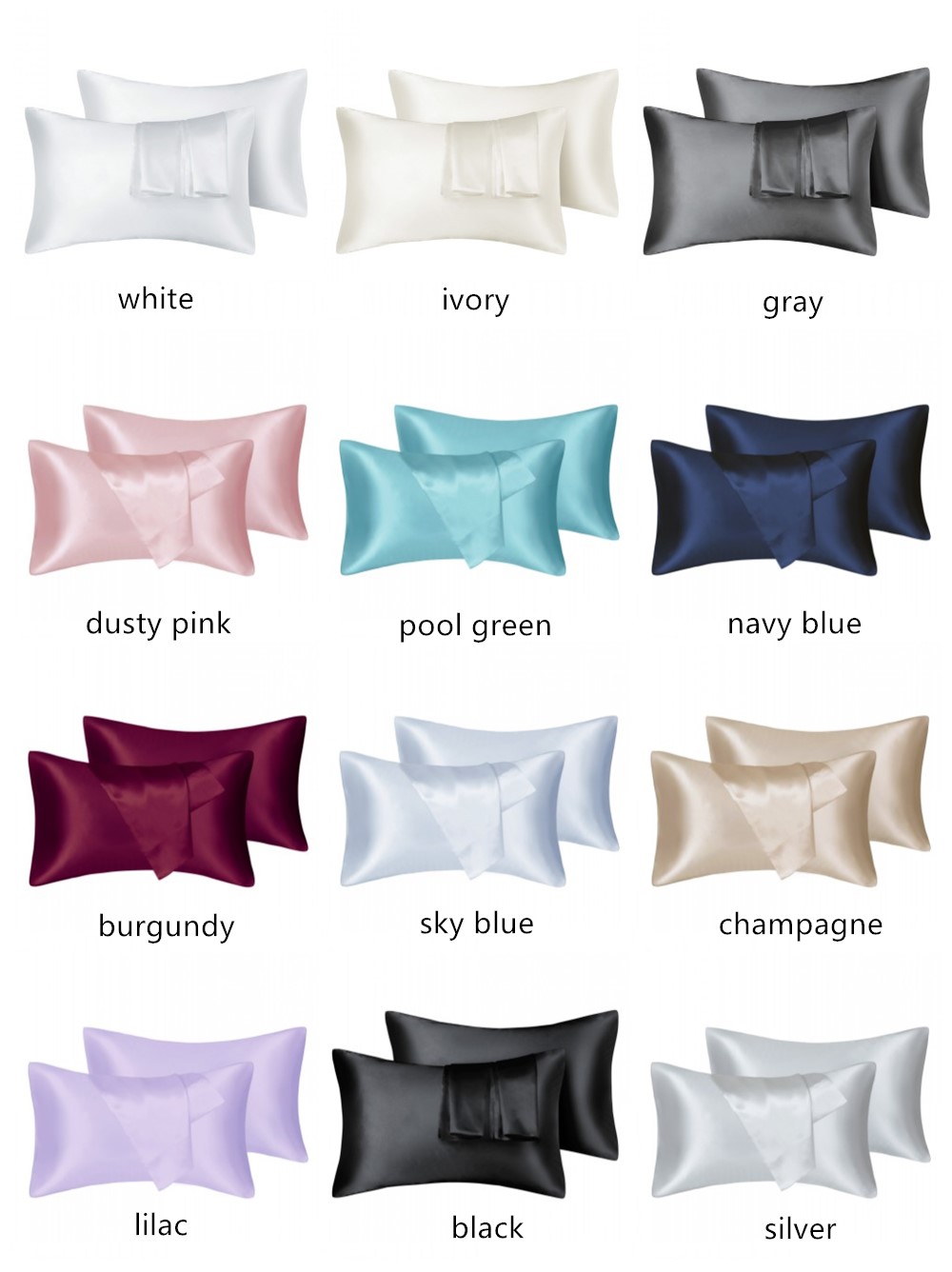 Skincare Queen - 2pcs/lot Solid Silky Satin Skin Care