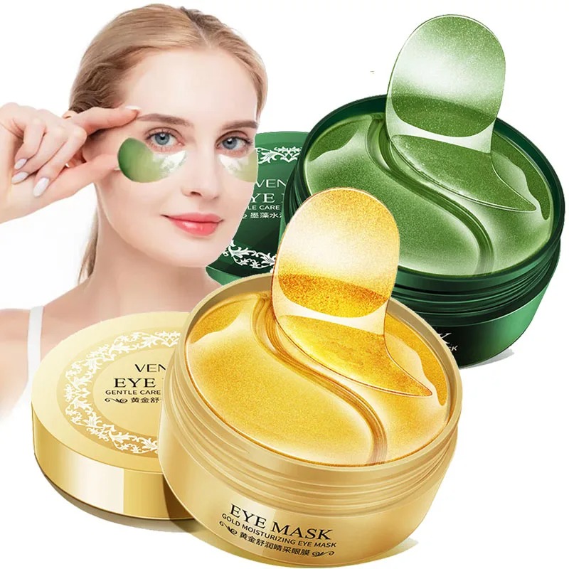Collagen Sheet Mask - 60Pcs/Box Seaweed Gold Collagen Eye Mask
