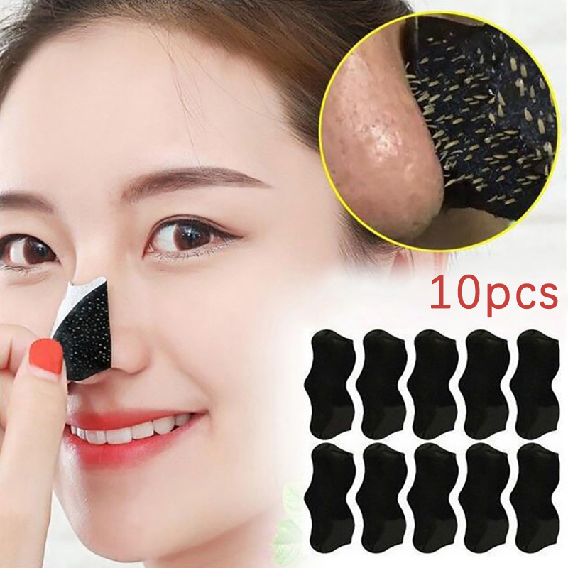 Charcoal Pore Strip - 10Pcs Unisex Blackhead Remove Mask Peel