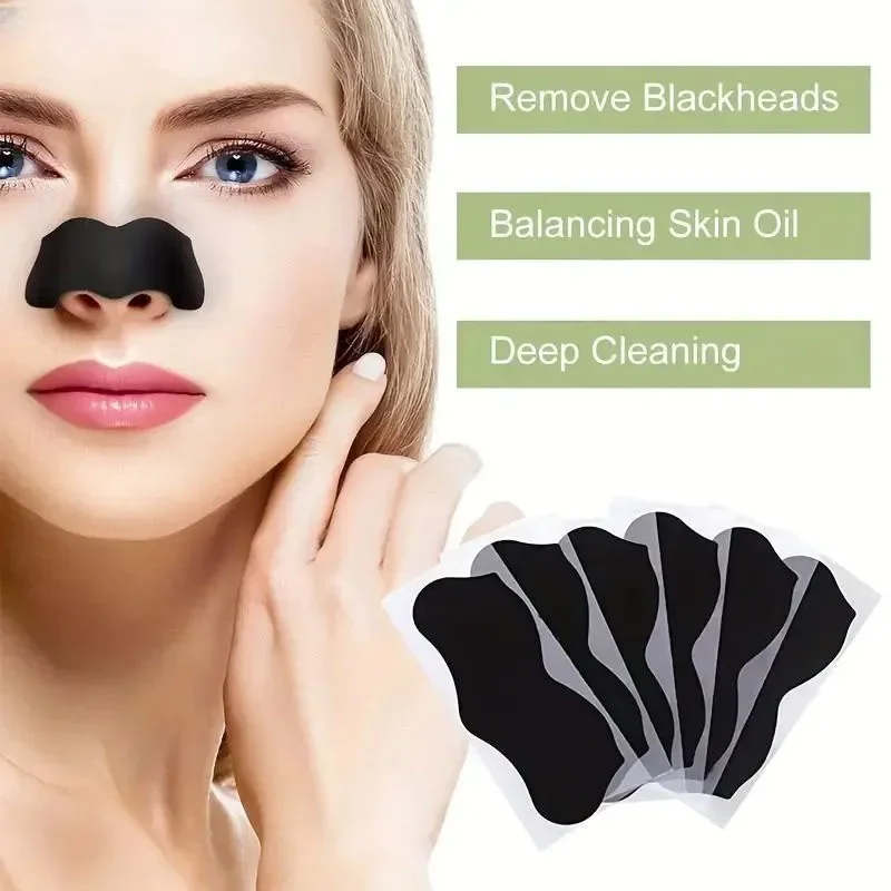 Charcoal Pore Strip - 10/20/50Pcs Charcoal Blackhead Remover Nose Strips,