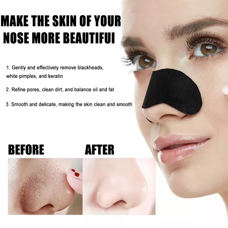 Blackhead Removal Nose Strips, - огляд і ціна Charcoal Pore Strip