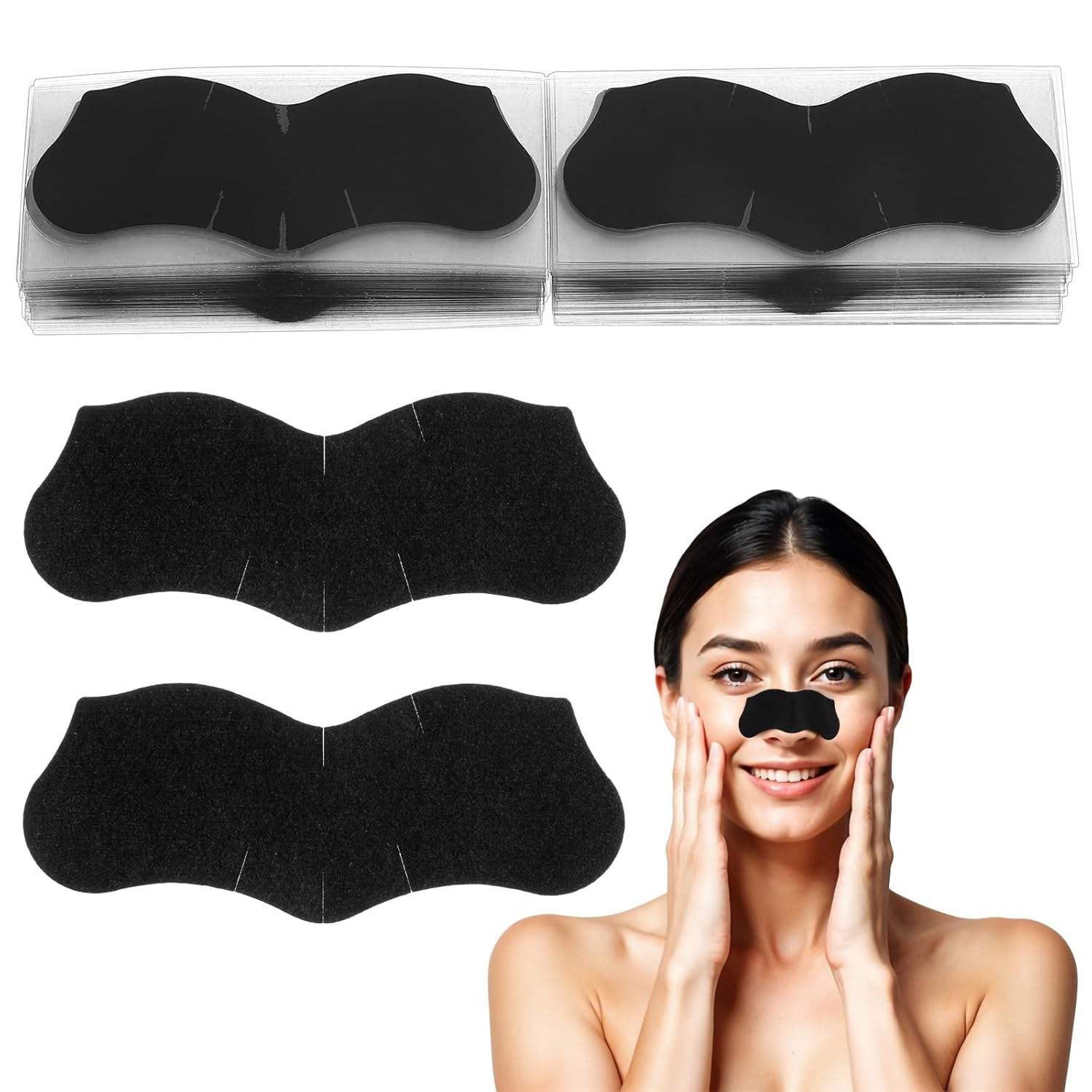 15 Pcs Bamboo Charcoal Blackhe - огляд і ціна Charcoal Pore Strip
