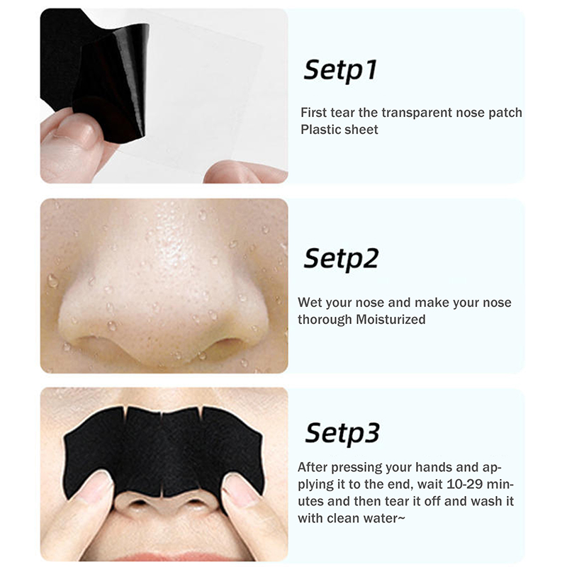 5/15/25/50Pcs Bamboo Charcoal  - огляд і ціна Charcoal Pore Strip