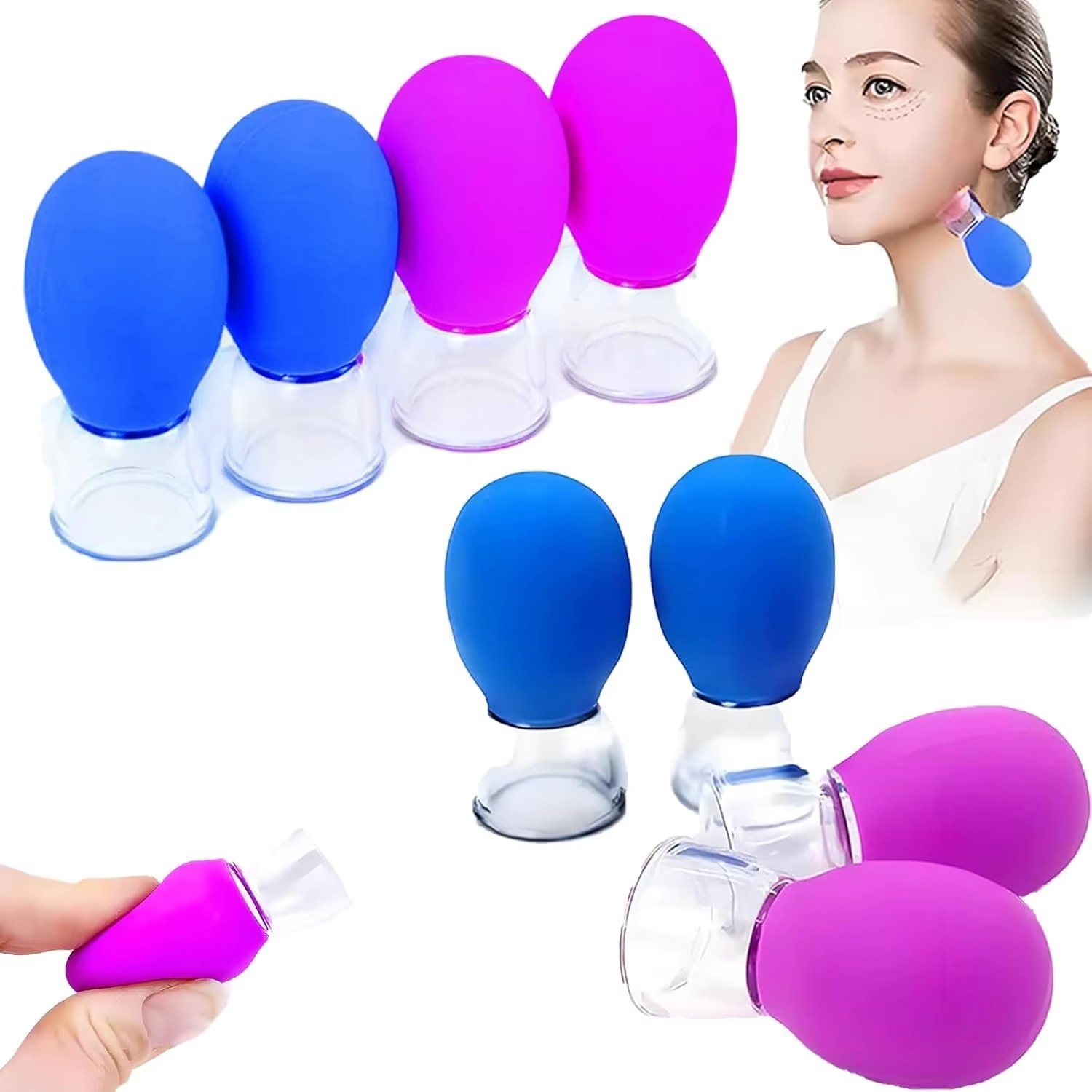 Mini Silicone Facial Cupping V - огляд і ціна Skincare Ingredients Checker