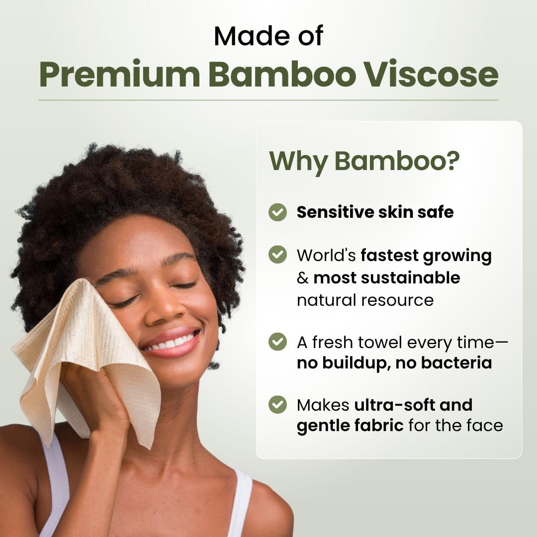 Bamboo Viscose Face Towels XL  - огляд і ціна Xl Skincare