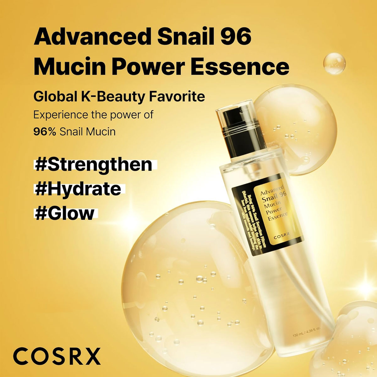 COSRX Snail Mucin 96 Power Rep - огляд і ціна Snail Mucin Essence