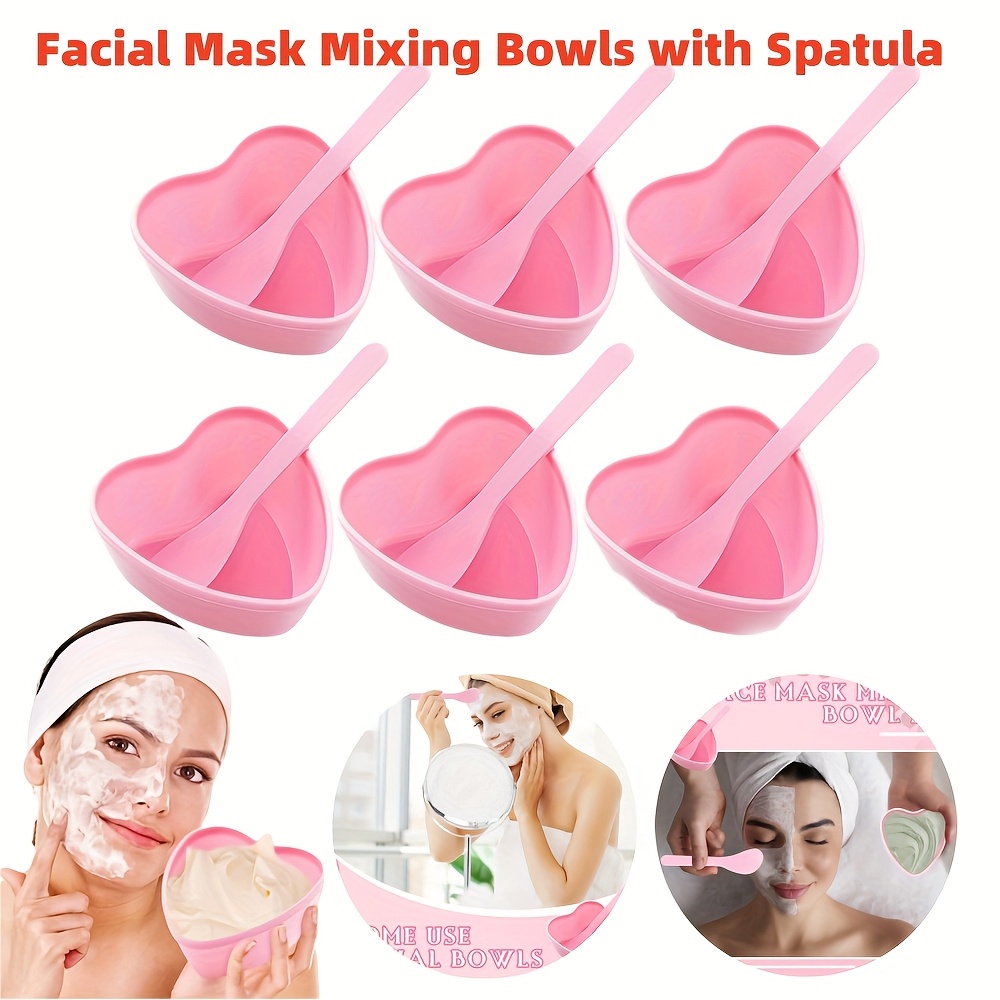 6-piece Pink Heart Shaped Faci - огляд і ціна Skincare Viral Tiktok