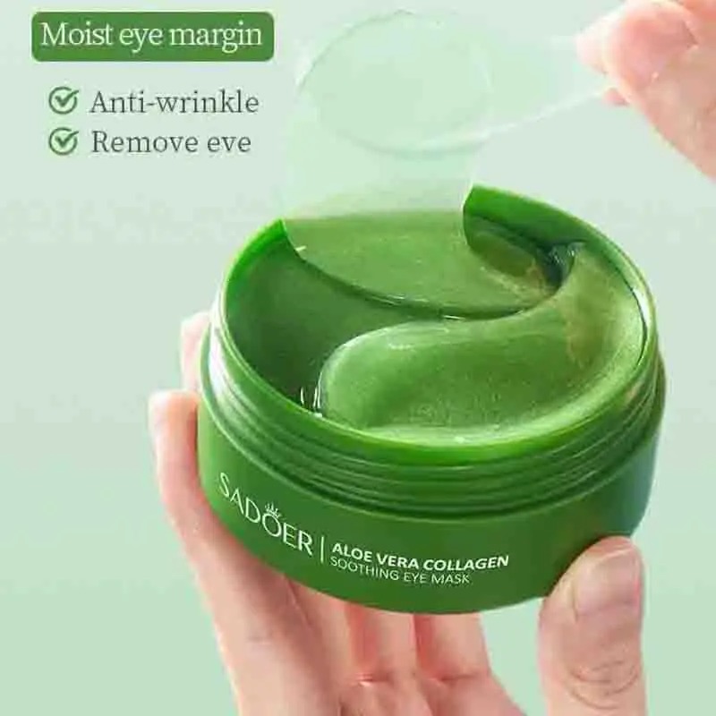 60pcs Aloe Vera Collagen Eye M - огляд і ціна Collagen Sheet Mask