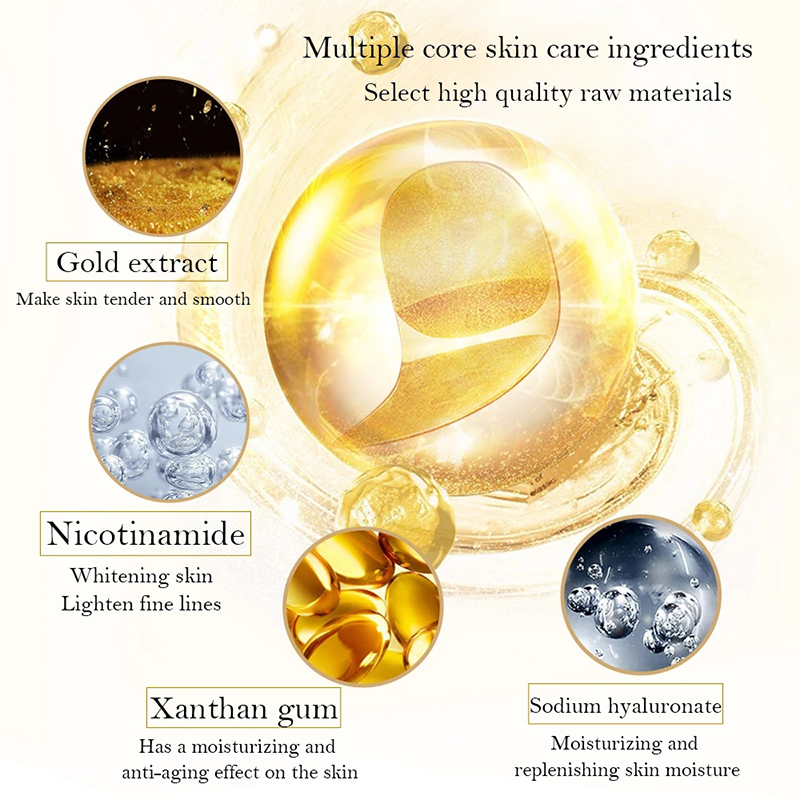 5/10/20/30 Pairs Crystal Gold  - огляд і ціна Collagen Sheet Mask