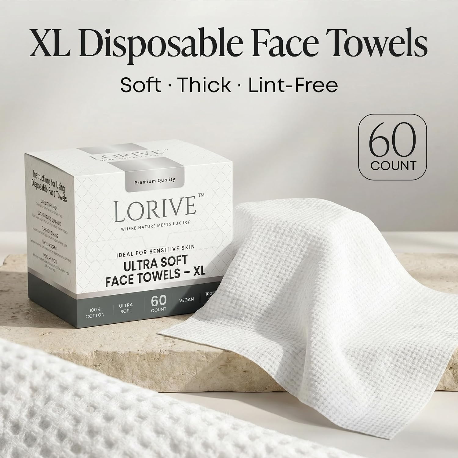 Disposable Face Towels XL 10x1 - огляд і ціна Xl Skincare