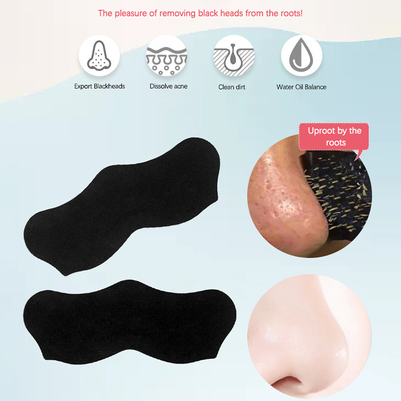 10Pcs Unisex Blackhead Remove  - огляд і ціна Charcoal Pore Strip