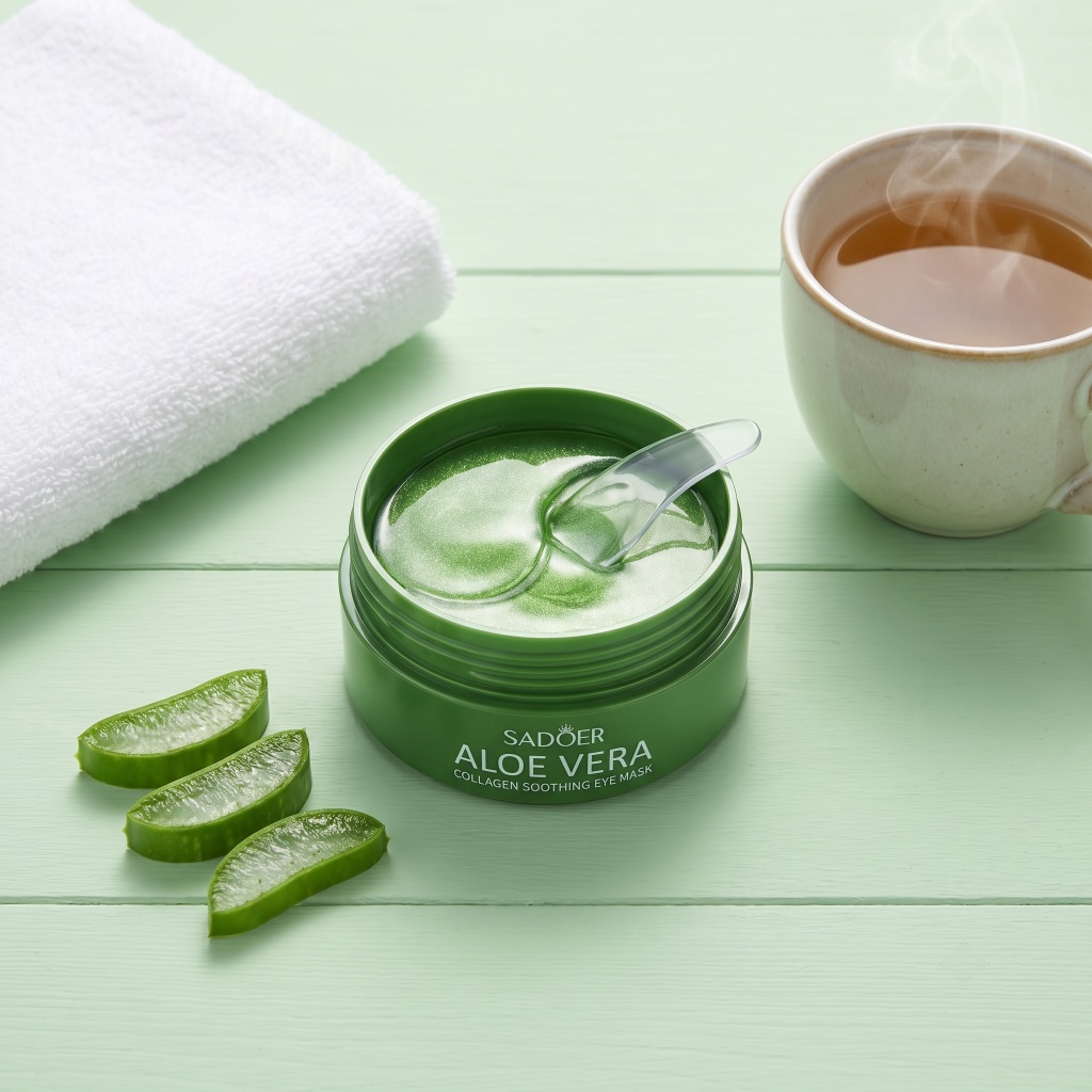 60pcs Aloe Vera Collagen Eye M - огляд і ціна Collagen Sheet Mask